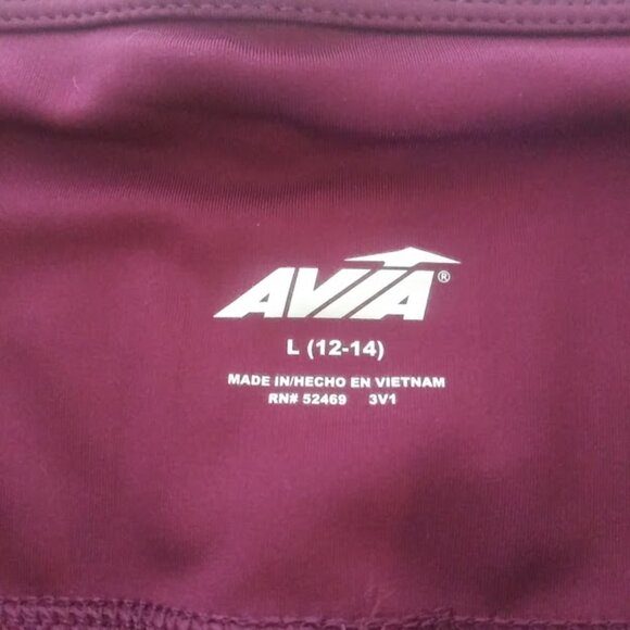 Avia women's size L (12-14) purple capri legging pants - Picture 12 of 15